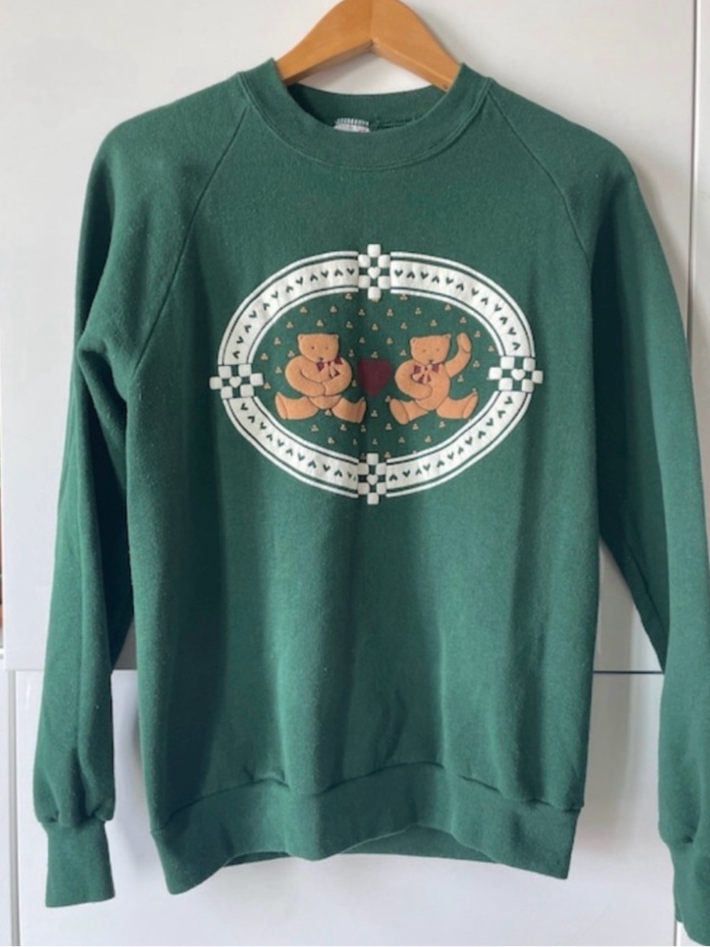 Jerzees Vintage Crewneck Sweatshirt with Bear